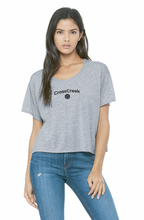 Load image into Gallery viewer, Fellowship SS Flowy Box Tee in Grey Htr