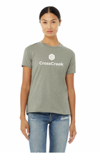 Load image into Gallery viewer, Stacked Up Relaxed SS Tee in Stone Htr
