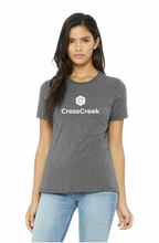 Load image into Gallery viewer, Stacked Up Relaxed SS Tee in Dark Grey Htr