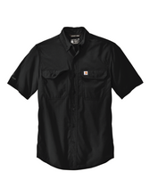 Load image into Gallery viewer, CrossCreek x Carhartt Force® SS Woven Shirt in Black