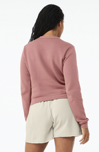 Load image into Gallery viewer, Rocksteady Womens Crew Mid-Length Sweatshirt in Mauve