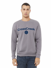 Load image into Gallery viewer, Serve Unisex Crew Sweatshirt in Storm