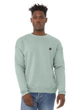 Load image into Gallery viewer, In The Know Unisex Crew Sweatshirt in Dusty Blue