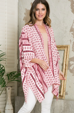 Load image into Gallery viewer, Meridian Open Cardigan in Red