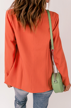 Load image into Gallery viewer, Bailey One Button Padded Blazer in Terracotta