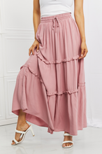 Load image into Gallery viewer, Emma Ruffled Maxi Skirt in Light Mauve
