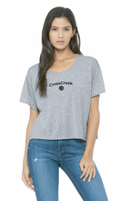 Load image into Gallery viewer, Fellowship SS Flowy Box Tee in Grey Htr
