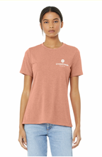 Load image into Gallery viewer, Real Talk Relaxed SS Tee in Sunset Htr
