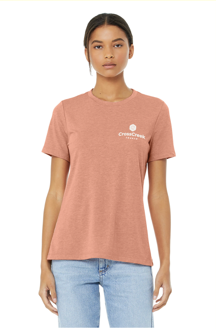 Real Talk Relaxed SS Tee in Sunset Htr