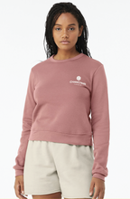 Load image into Gallery viewer, Rocksteady Womens Crew Mid-Length Sweatshirt in Mauve
