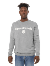 Load image into Gallery viewer, Serve Unisex Crew Sweatshirt in Grey Htr

